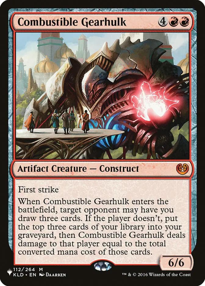 Card image of Combustible Gearhulk