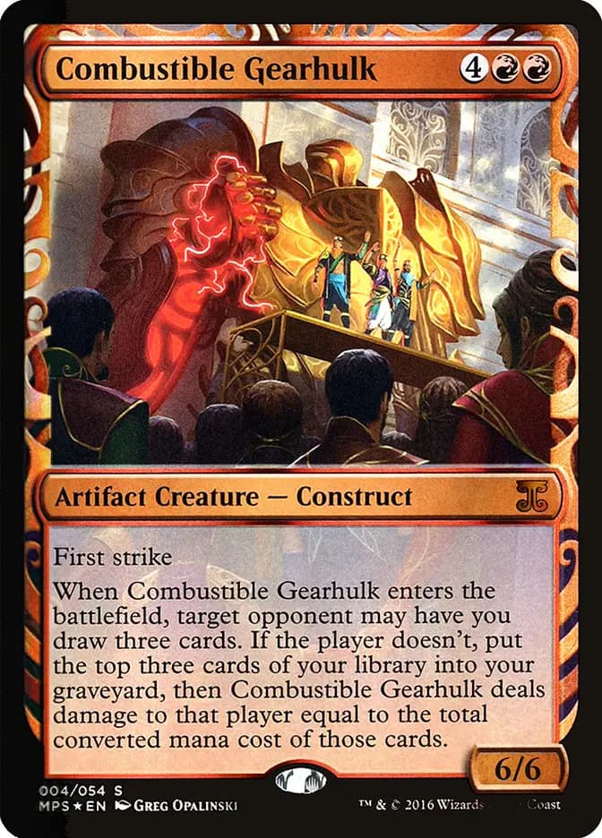Card image of Combustible Gearhulk