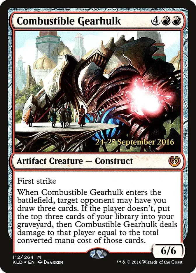 Card image of Combustible Gearhulk