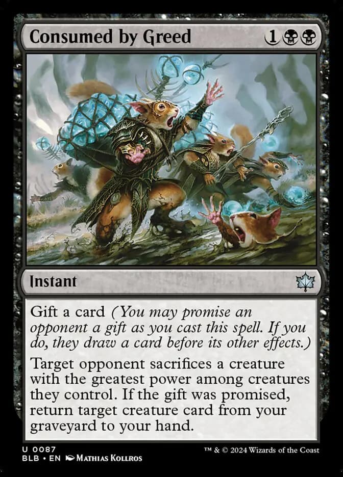 Card image of Consumed by Greed