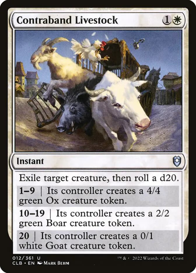 Card image of Contraband Livestock