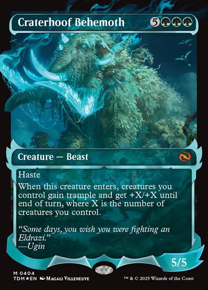 Card image of Craterhoof Behemoth