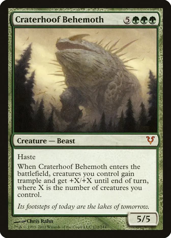 Card image of Craterhoof Behemoth