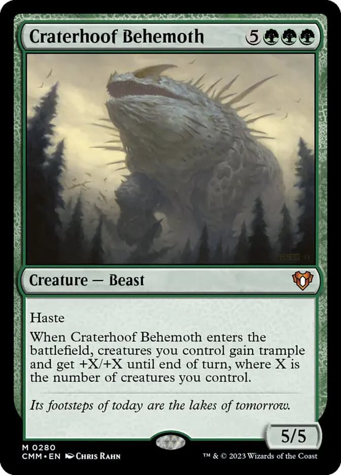 Card image of Craterhoof Behemoth