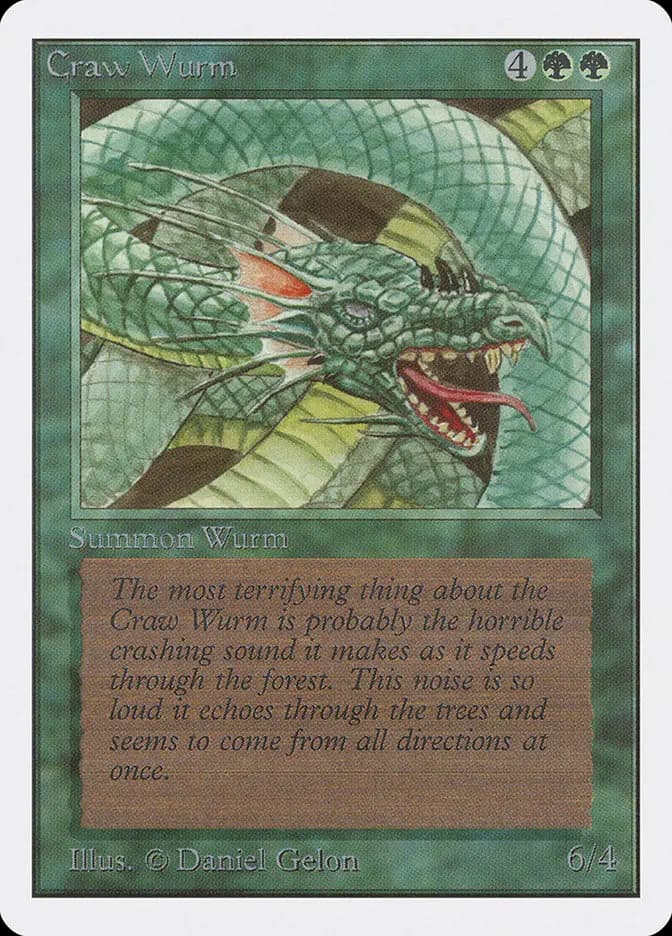 Card image of Craw Wurm