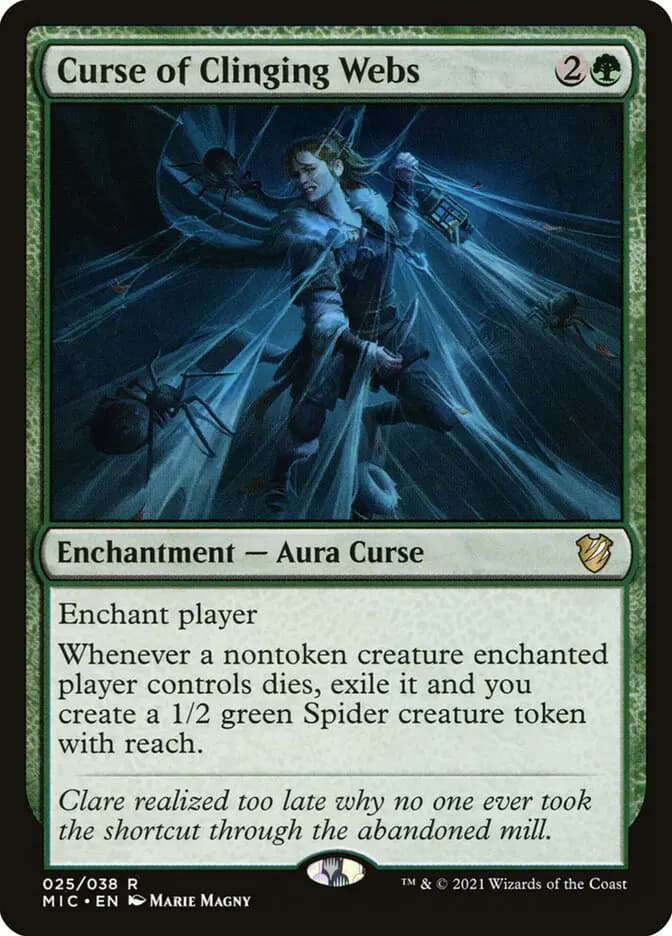 Card image of Curse of Clinging Webs