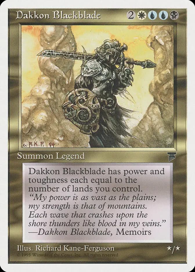Card image of Dakkon Blackblade