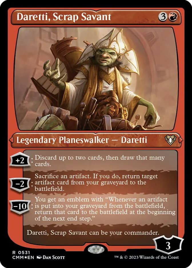 Card image of Daretti, Scrap Savant