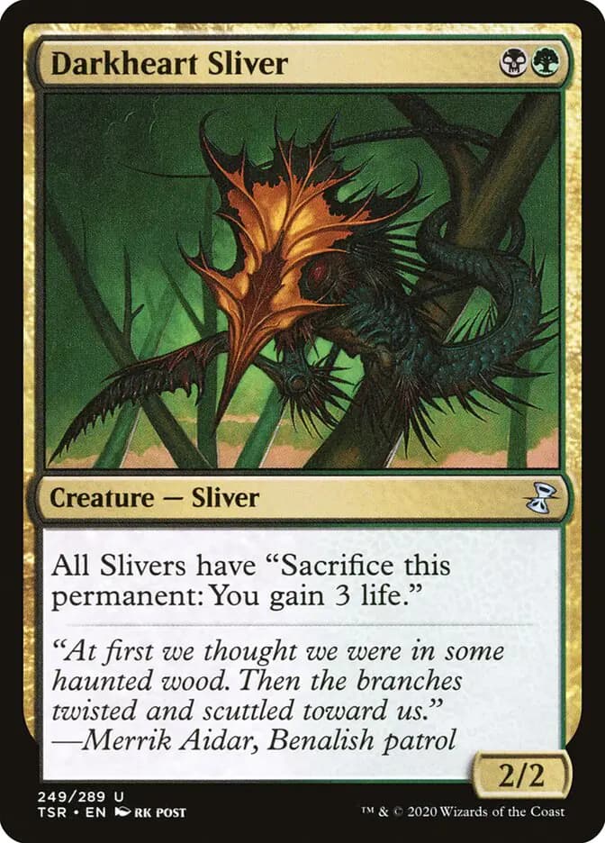Card image of Darkheart Sliver