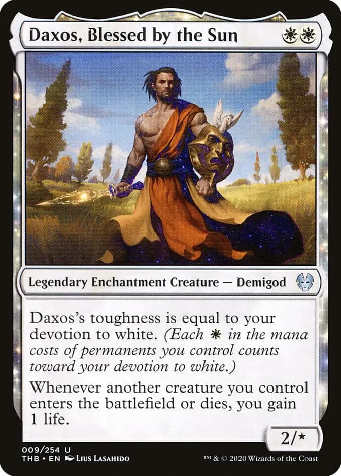 Card image of Daxos, Blessed by the Sun
