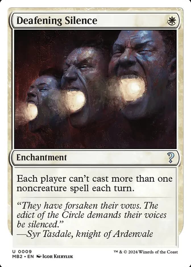 Card image of Deafening Silence