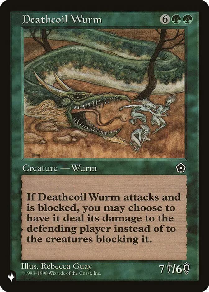Card image of Deathcoil Wurm