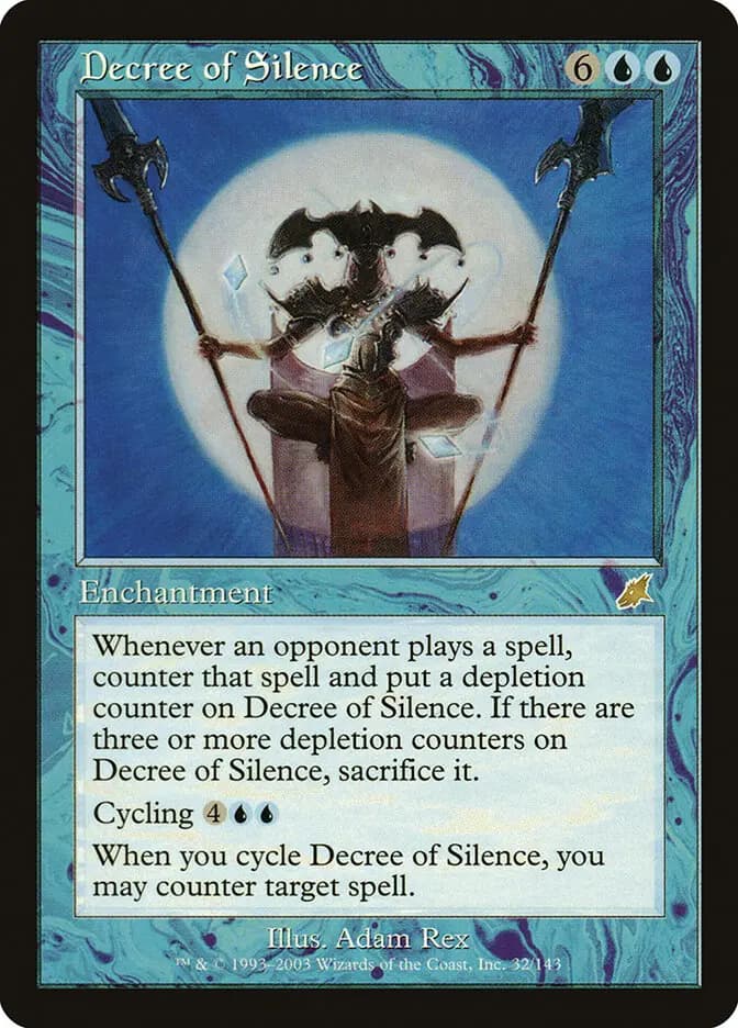 Card image of Decree of Silence