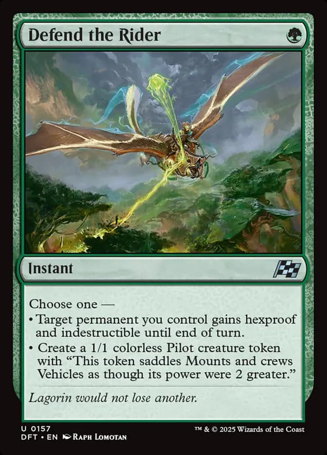Card image of Defend the Rider