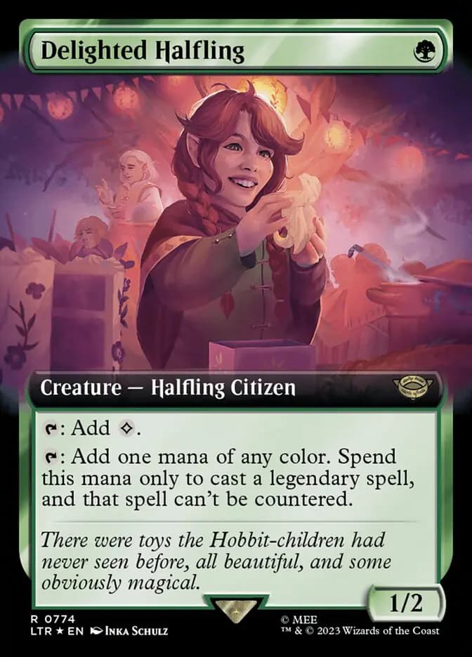 Card image of Delighted Halfling