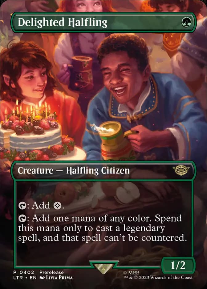 Card image of Delighted Halfling