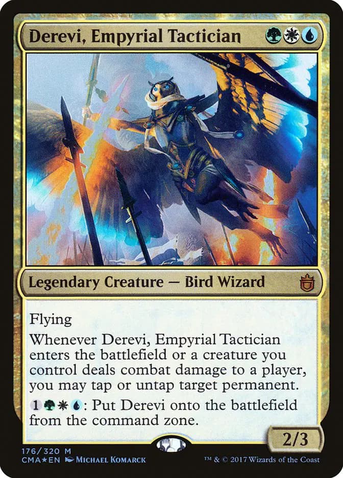 Card image of Derevi, Empyrial Tactician