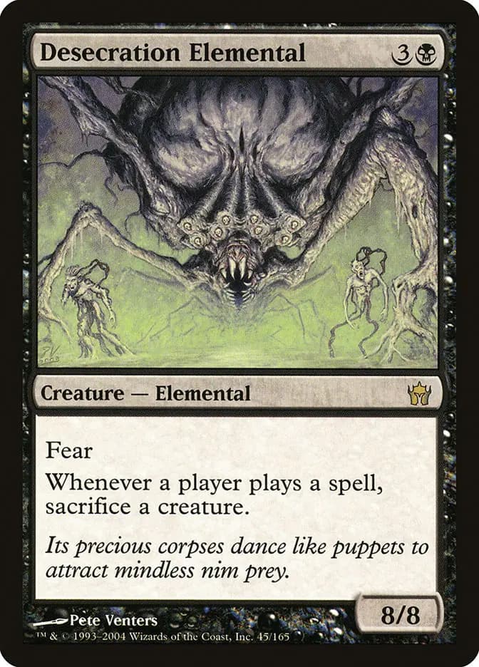 Card image of Desecration Elemental