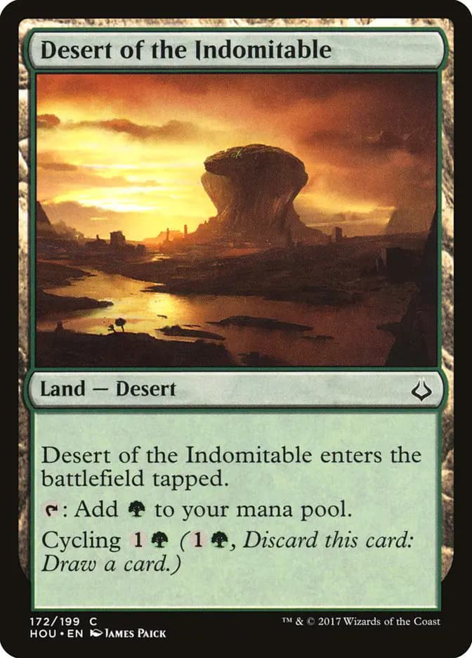 Card image of Desert of the Indomitable