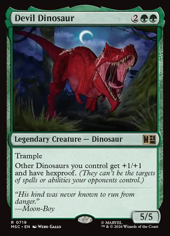 Card image of Devil Dinosaur