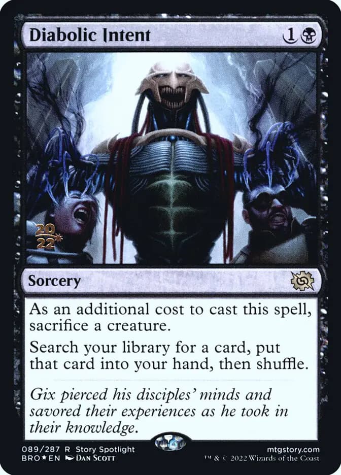 Diabolic Intent (The Brothers' War Promos) #89s - buy magic cards