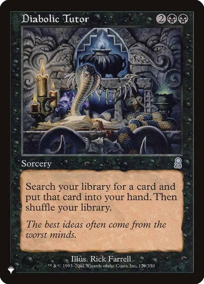 Card image of Diabolic Tutor