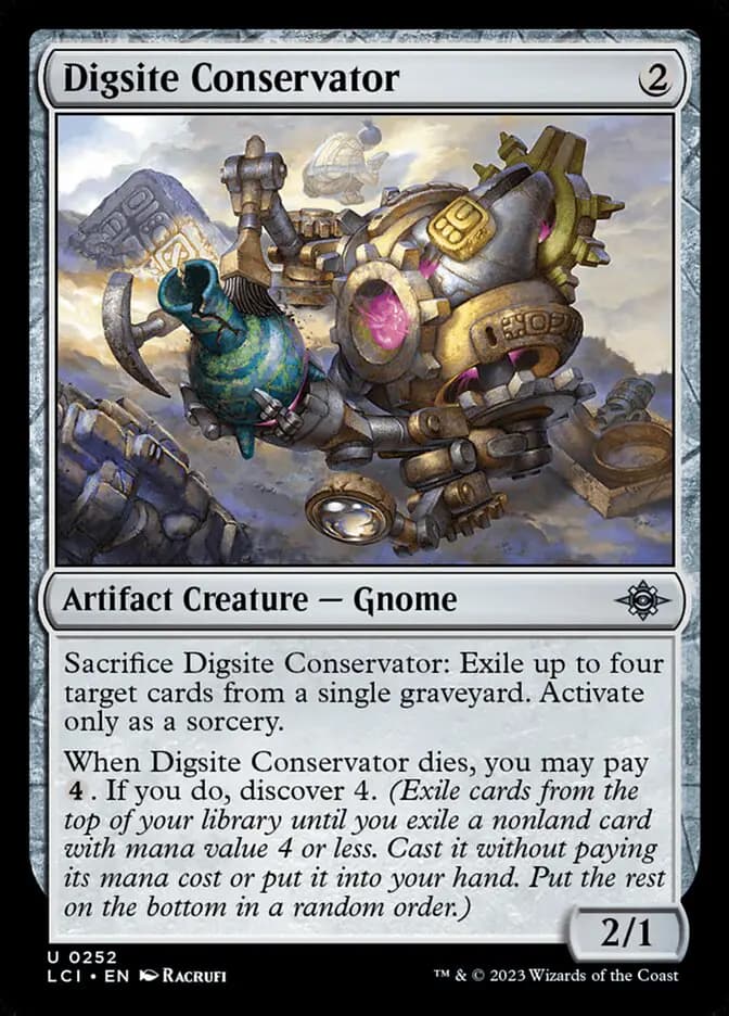 Card image of Digsite Conservator