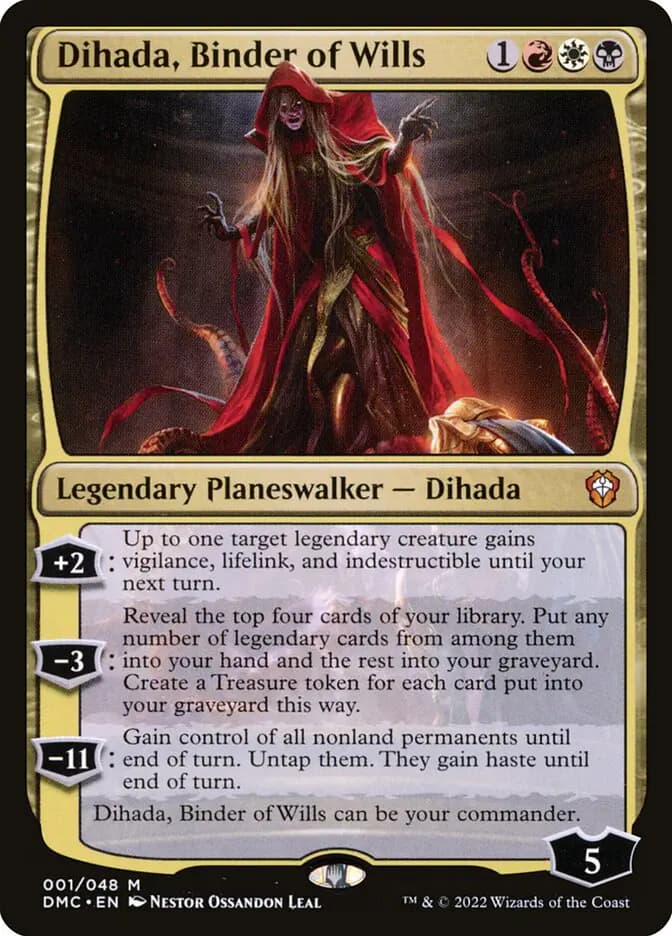 Card image of Dihada, Binder of Wills