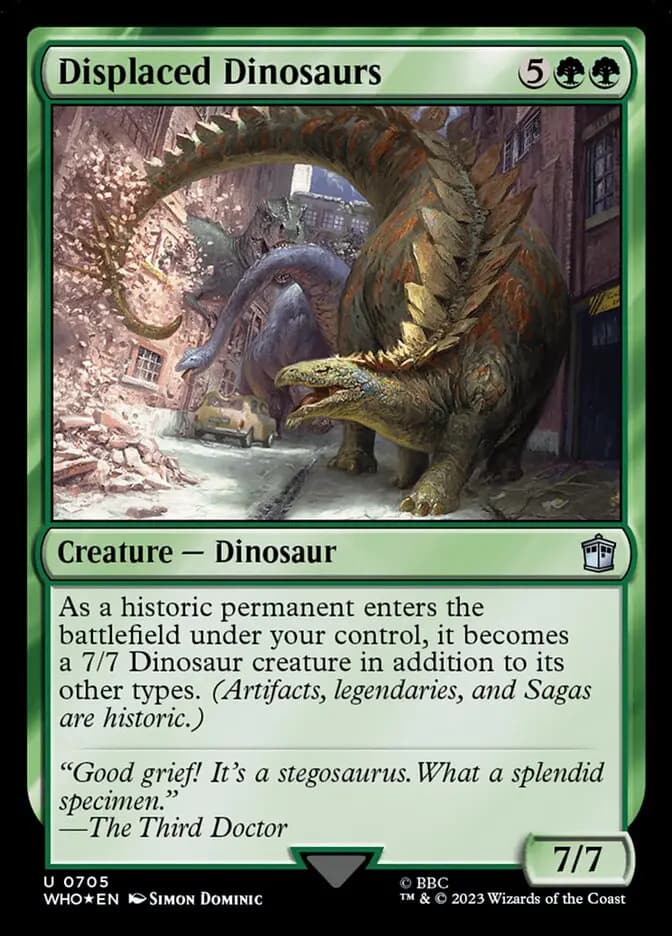 Card image of Displaced Dinosaurs
