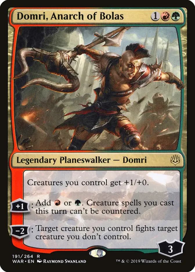 Card image of Domri, Anarch of Bolas