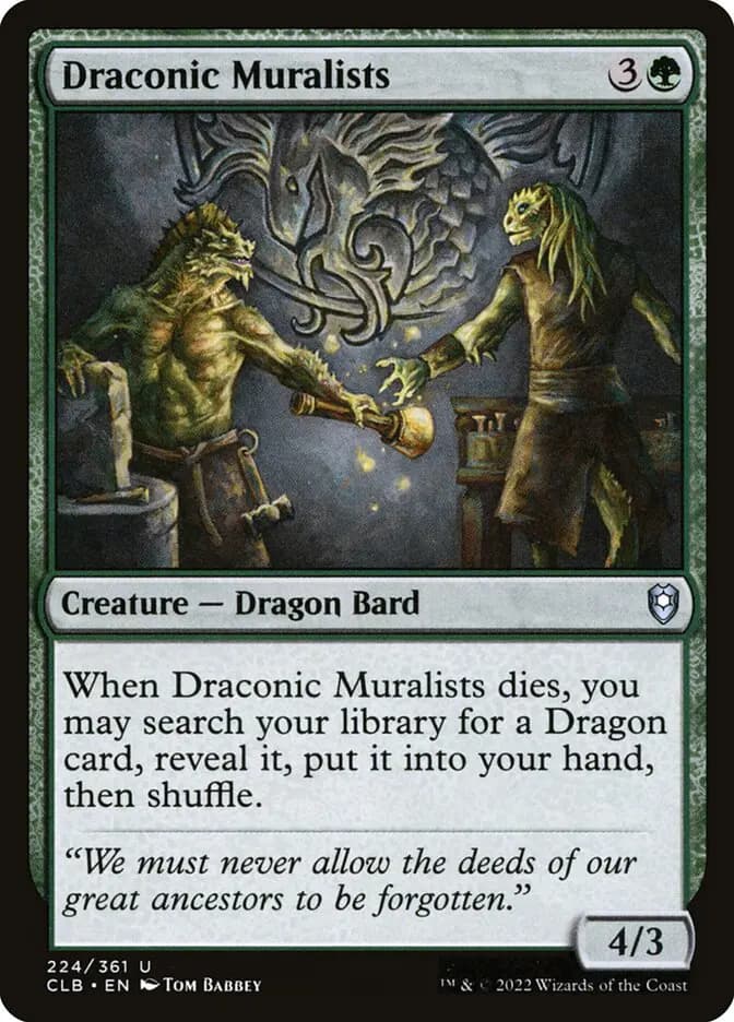 Card image of Draconic Muralists