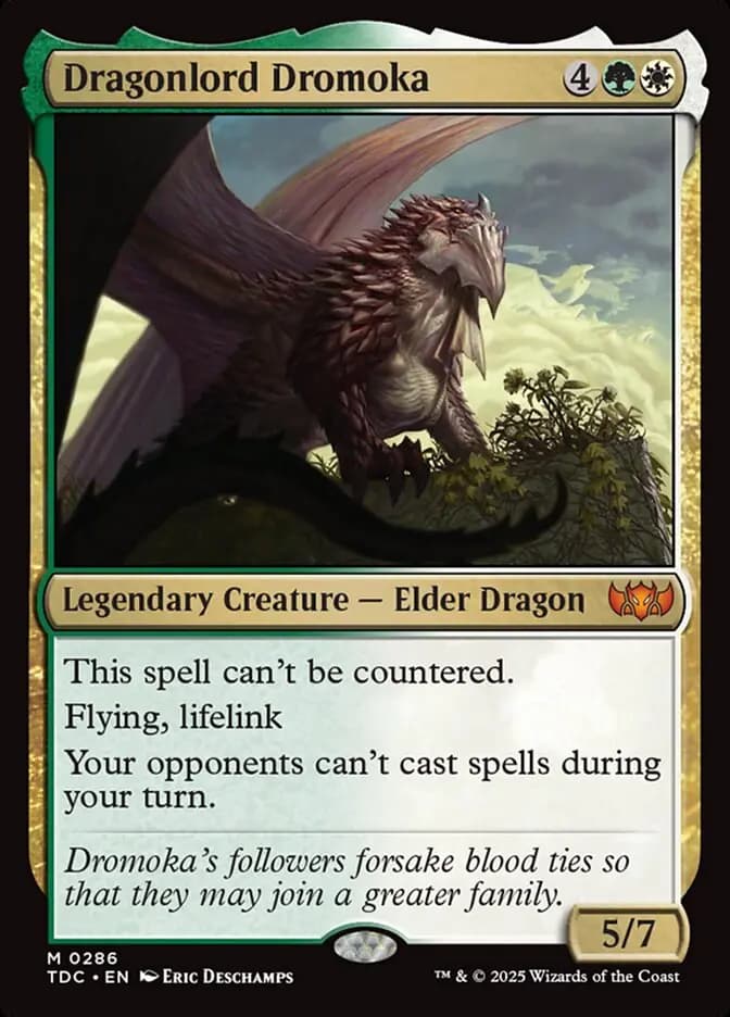 Card image of Dragonlord Dromoka