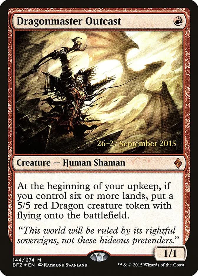 Card image of Dragonmaster Outcast