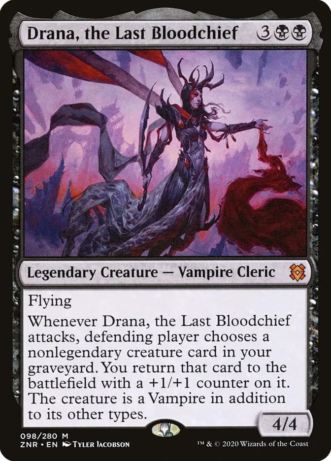 Card image of Drana, the Last Bloodchief
