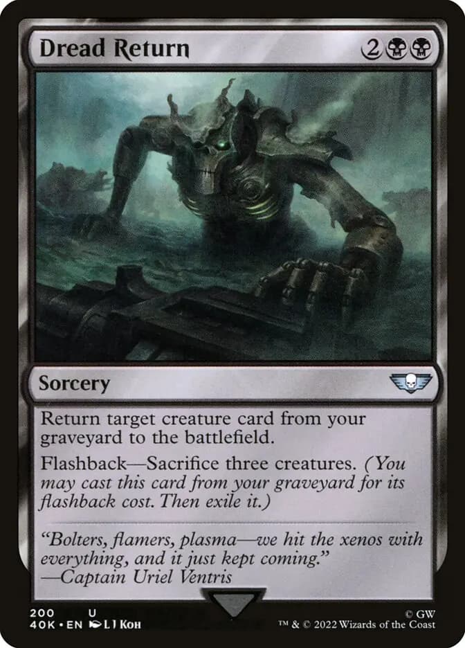 Card image of Dread Return
