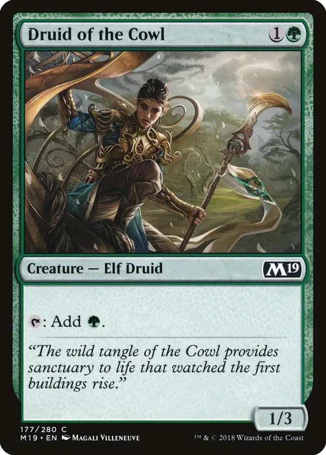 Card image of Druid of the Cowl