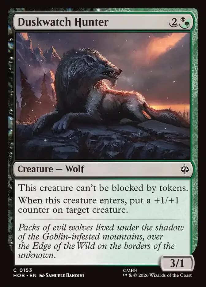 Card image of Duskwatch Hunter