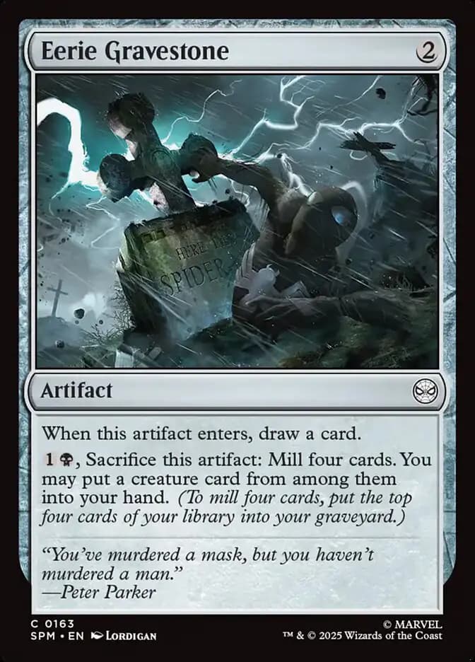 Card image of Eerie Gravestone