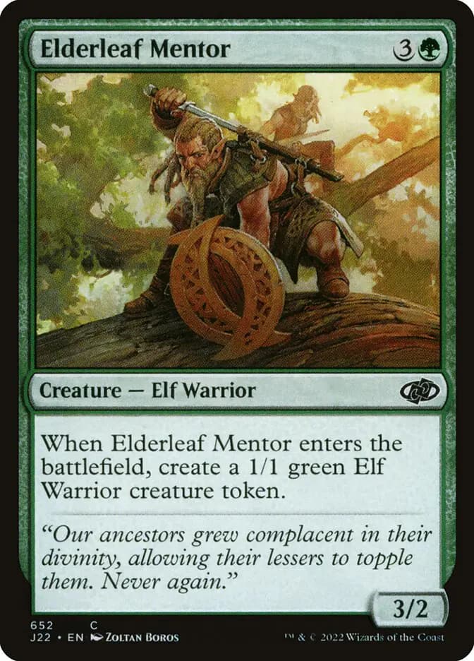 Card image of Elderleaf Mentor