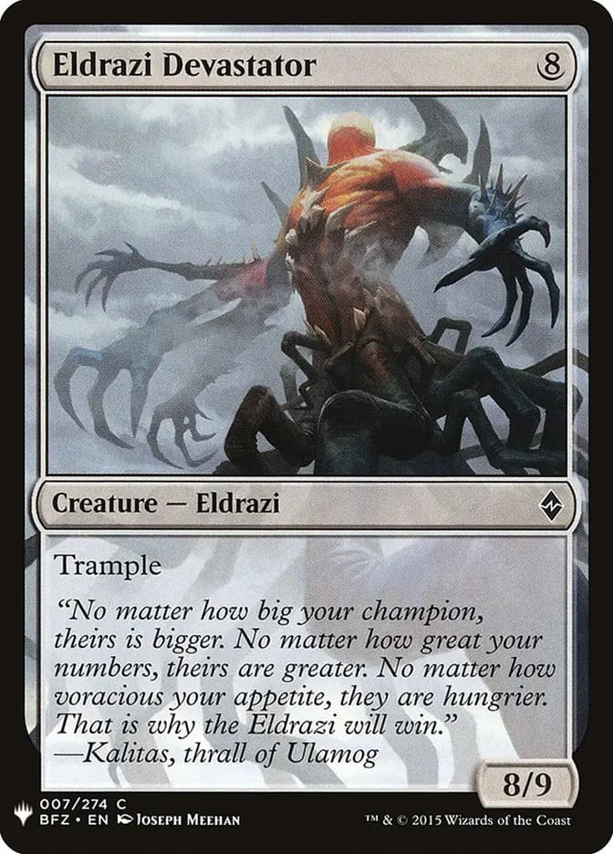 Card image of Eldrazi Devastator