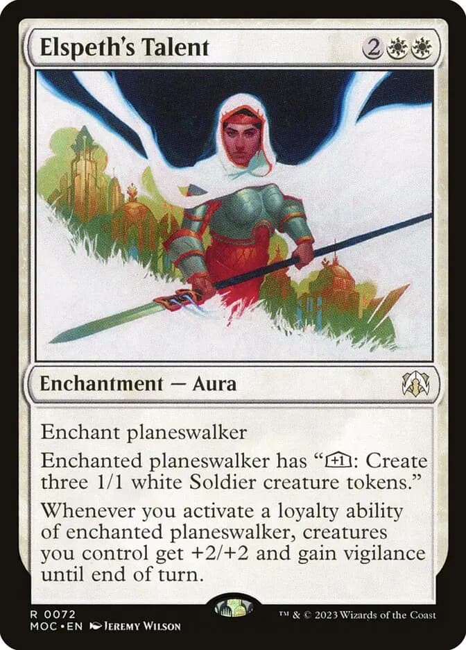 Card image of Elspeth's Talent