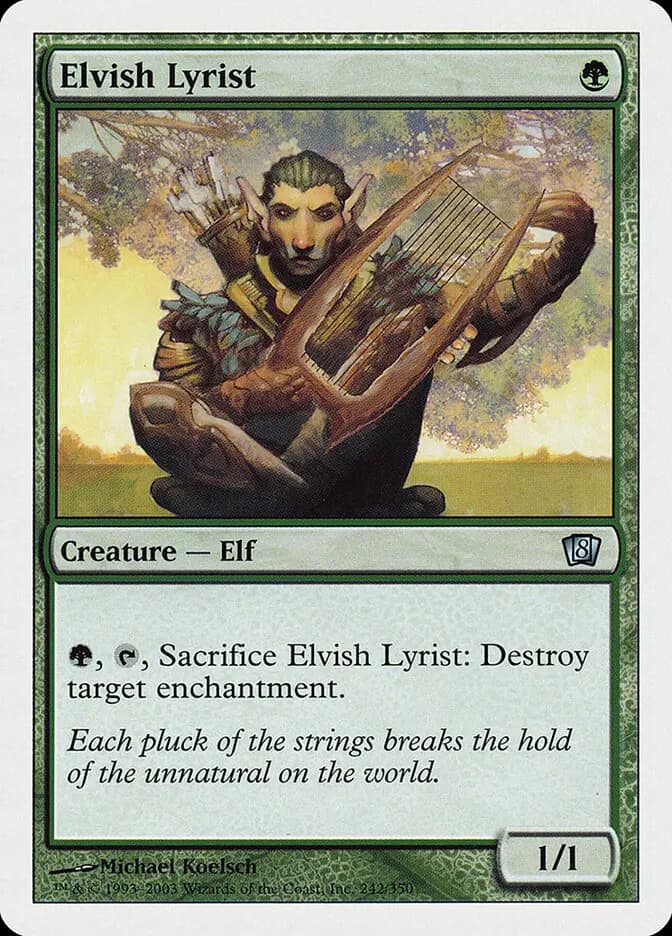 Card image of Elvish Lyrist