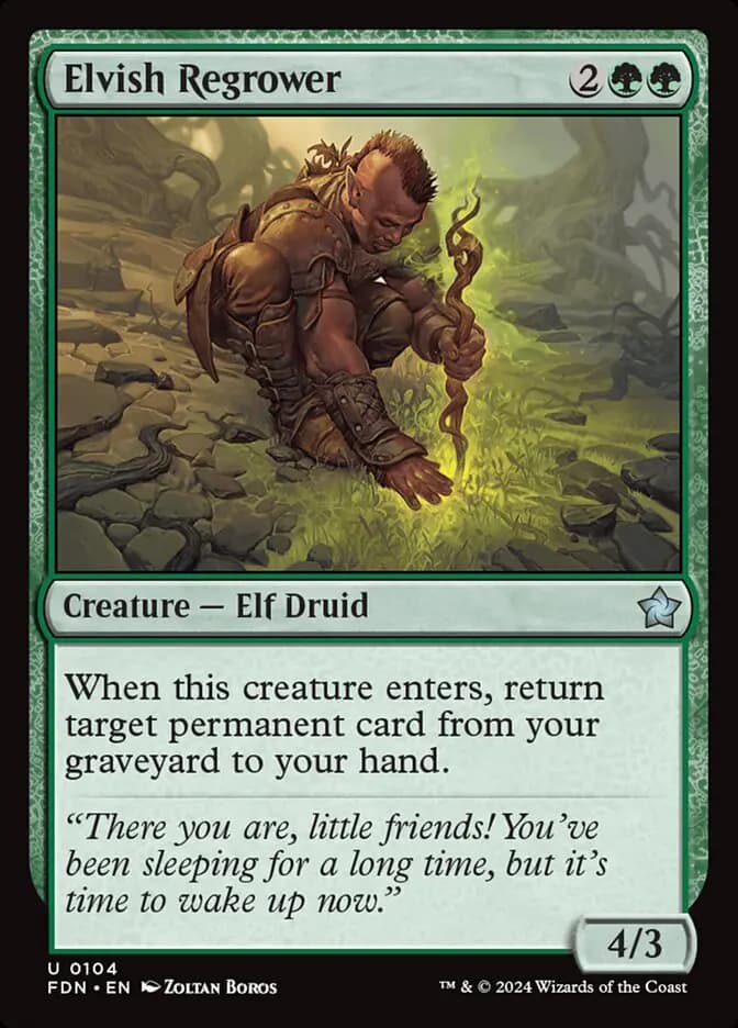Card image of Elvish Regrower