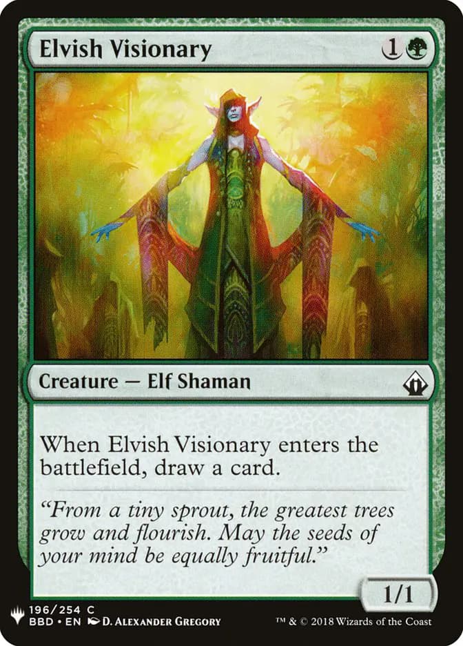 Card image of Elvish Visionary