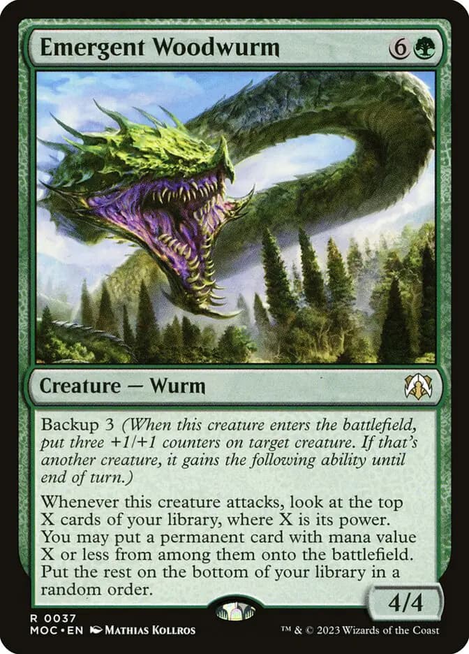 Card image of Emergent Woodwurm