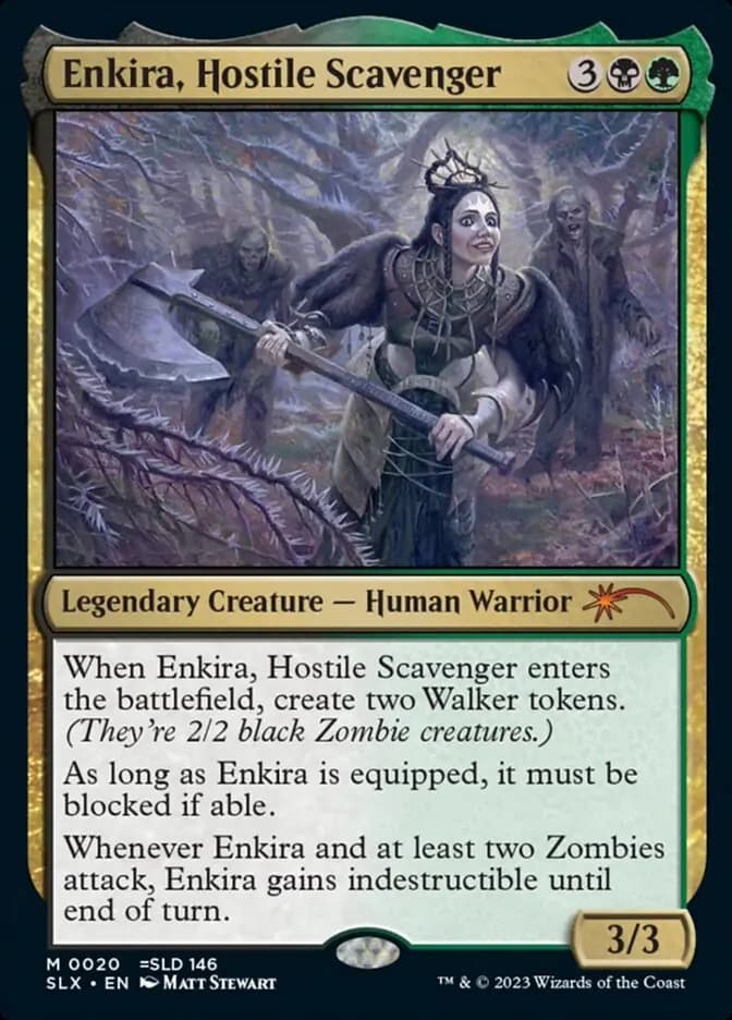 Card image of Enkira, Hostile Scavenger