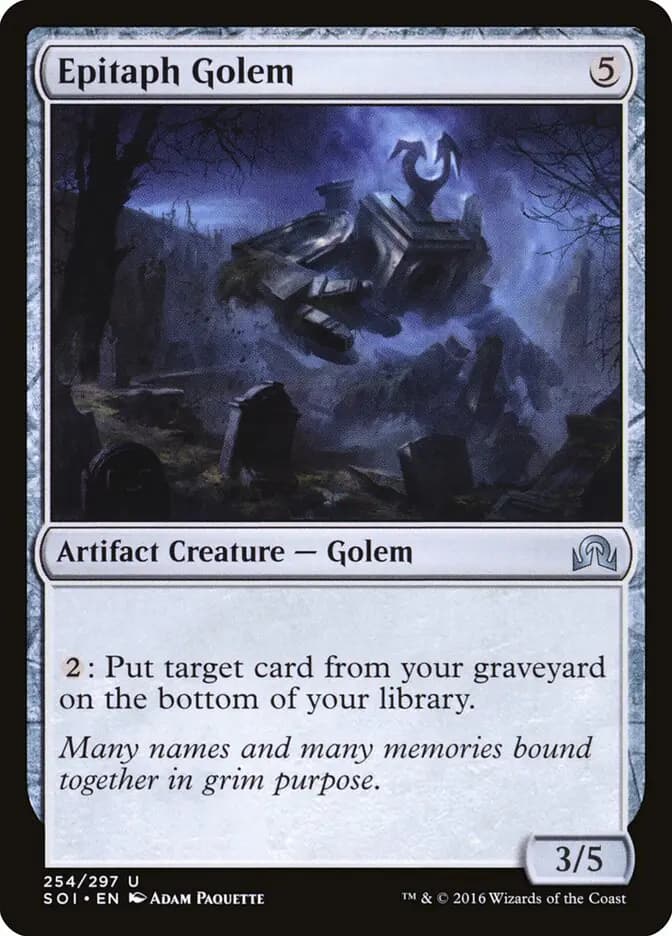 Card image of Epitaph Golem