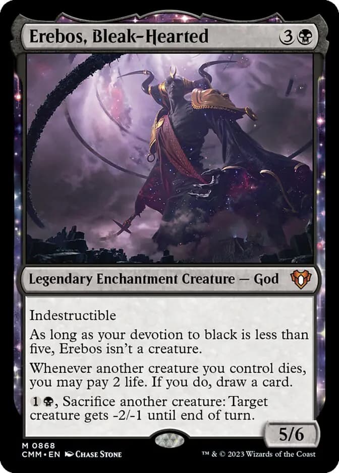 Card image of Erebos, Bleak-Hearted