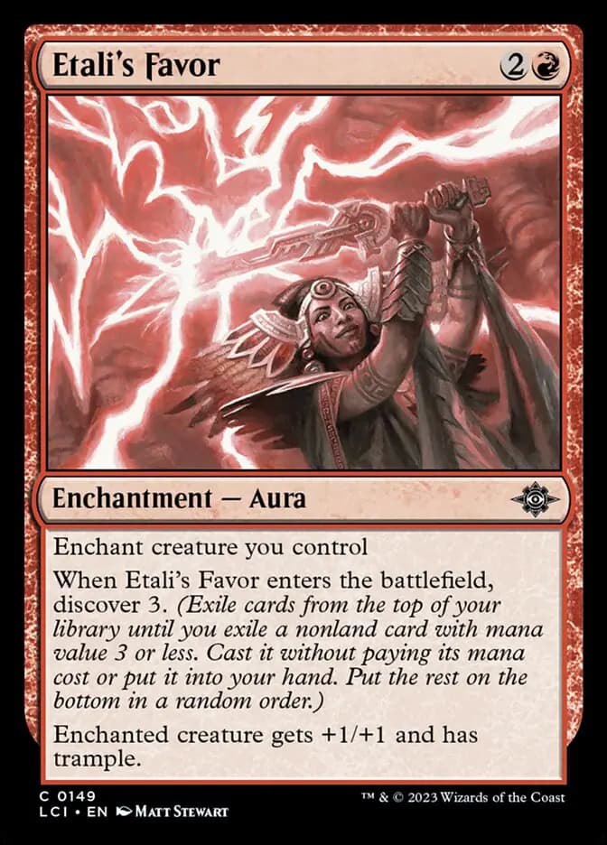 Card image of Etali's Favor