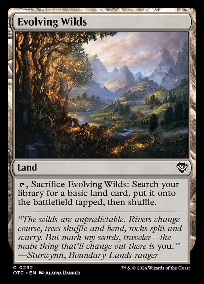 Card image of Evolving Wilds